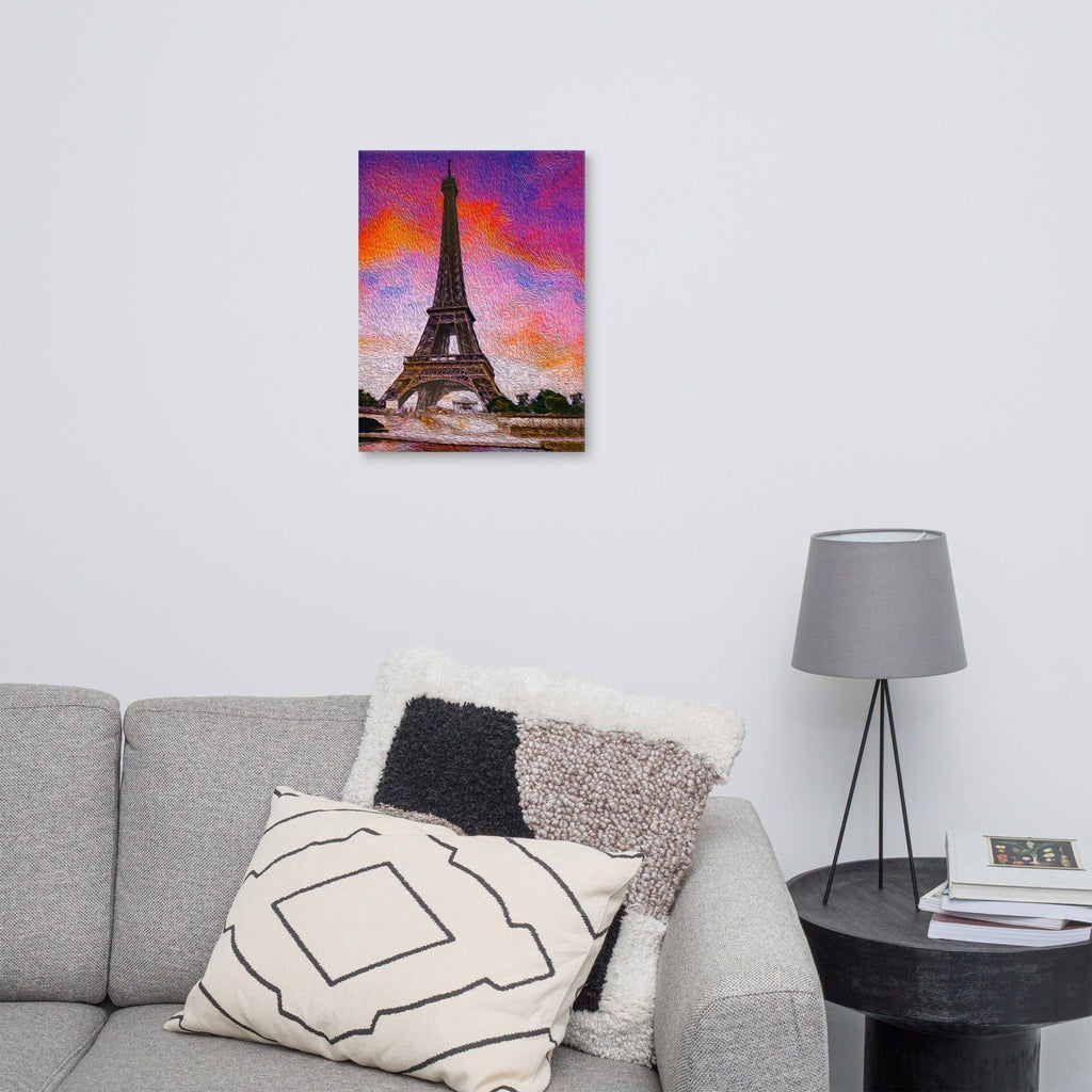 Woolly Mammoth Media 18″×24″ Eifel Tower Art Canvas Print