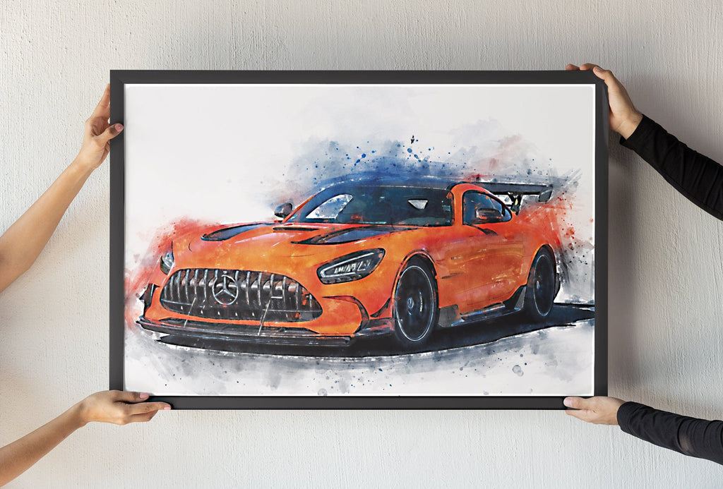 Woolly Mammoth Media Cars AMG GT Supercar Wall Art Print