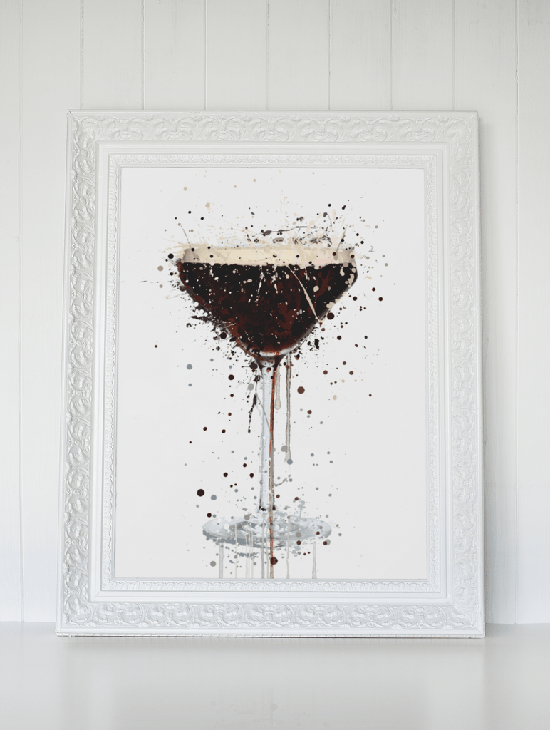 Woolly Mammoth Media Cocktails Espresso Martini Cocktail Wall Art Print