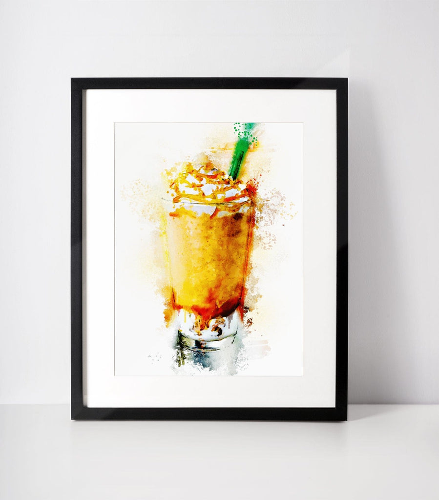 Woolly Mammoth Media Non-Alcohol Drinks Iced Coffee Wall Art Print