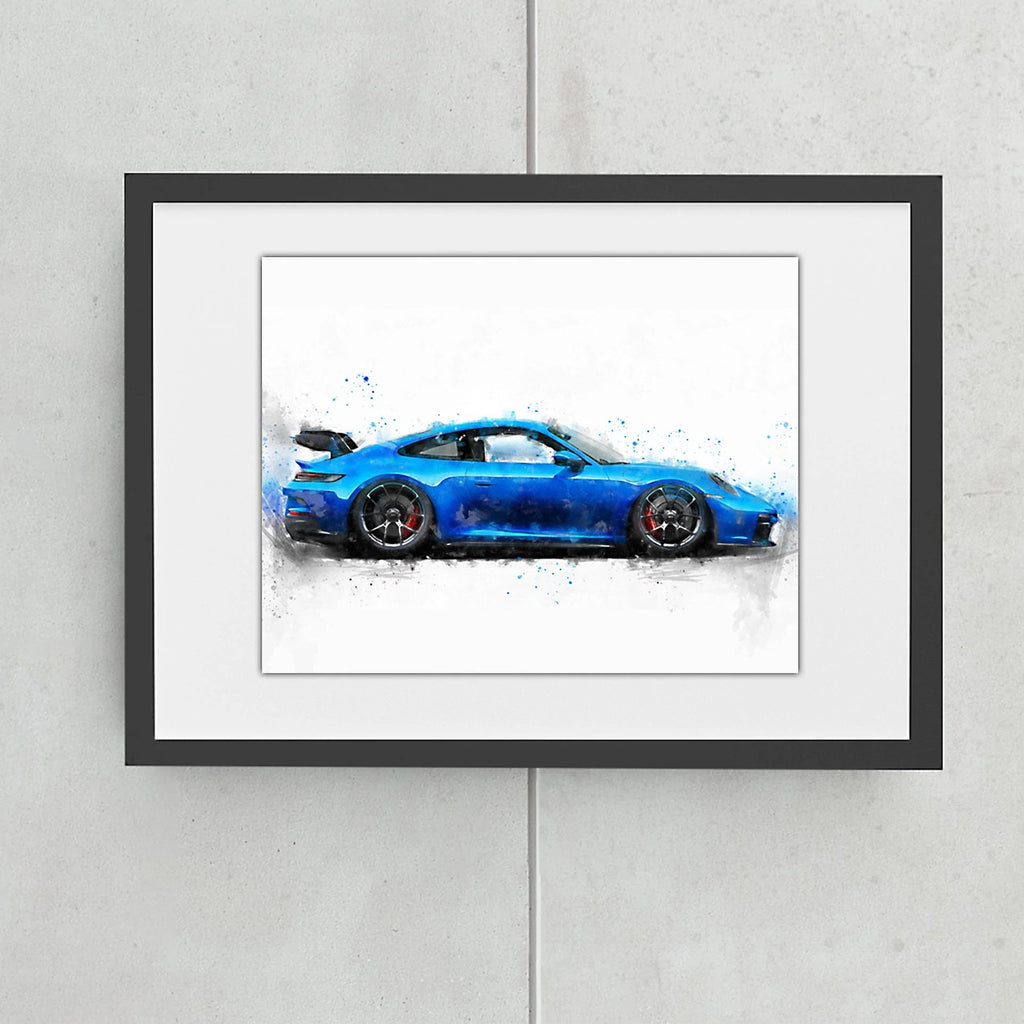 Woolly Mammoth Media 12″×16″ GT3 Car Wall Art Print