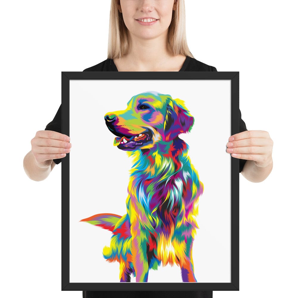 Woolly Mammoth Media 16‚Ä≥√ó20‚Ä≥ Golden Retriever Dog Art Print