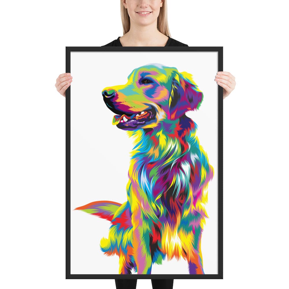 Woolly Mammoth Media 24‚Ä≥√ó36‚Ä≥ Golden Retriever Dog Art Print
