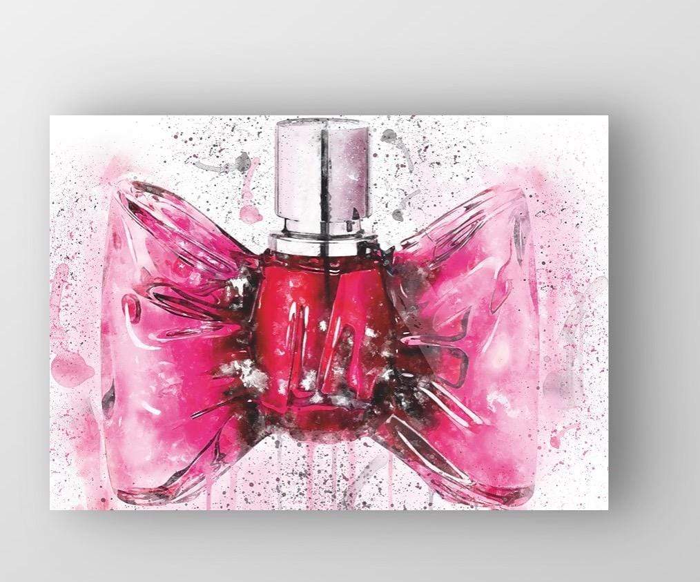 BonBon Bow Perfume Bottle Wall Art Print freeshipping - Woolly Mammoth Media