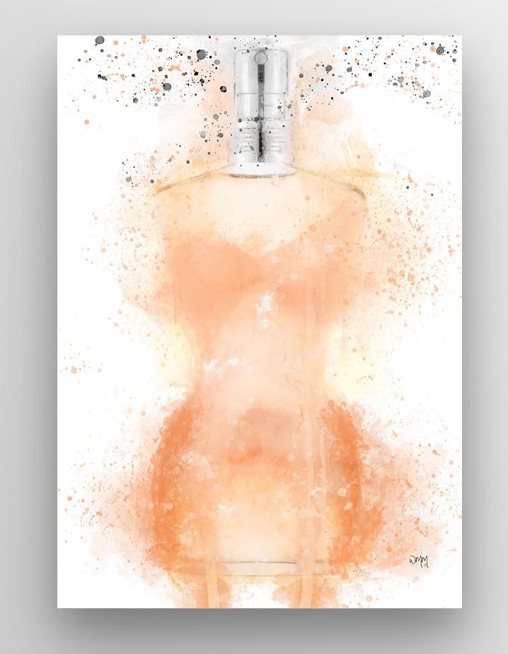 Ladies Corset Perfume Wall art print freeshipping - Woolly Mammoth Media