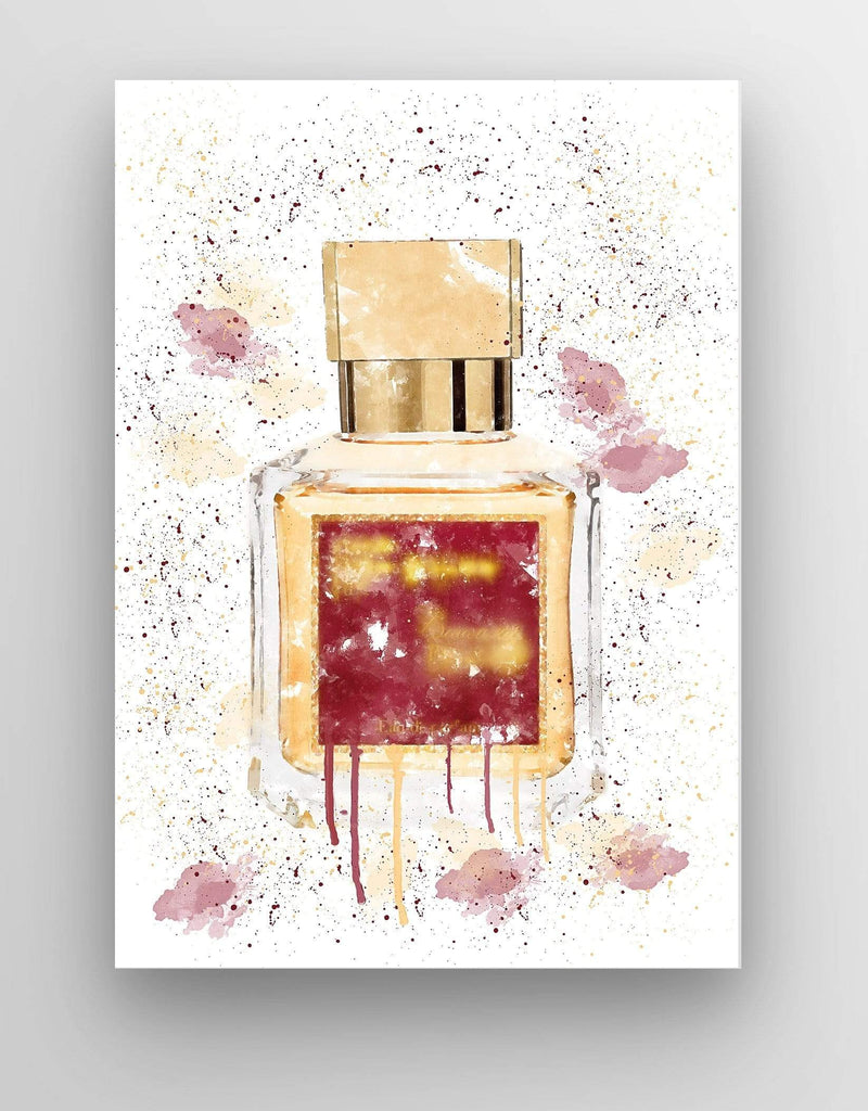 Rouge Perfume Bottle Wall Art Print freeshipping - Woolly Mammoth Media