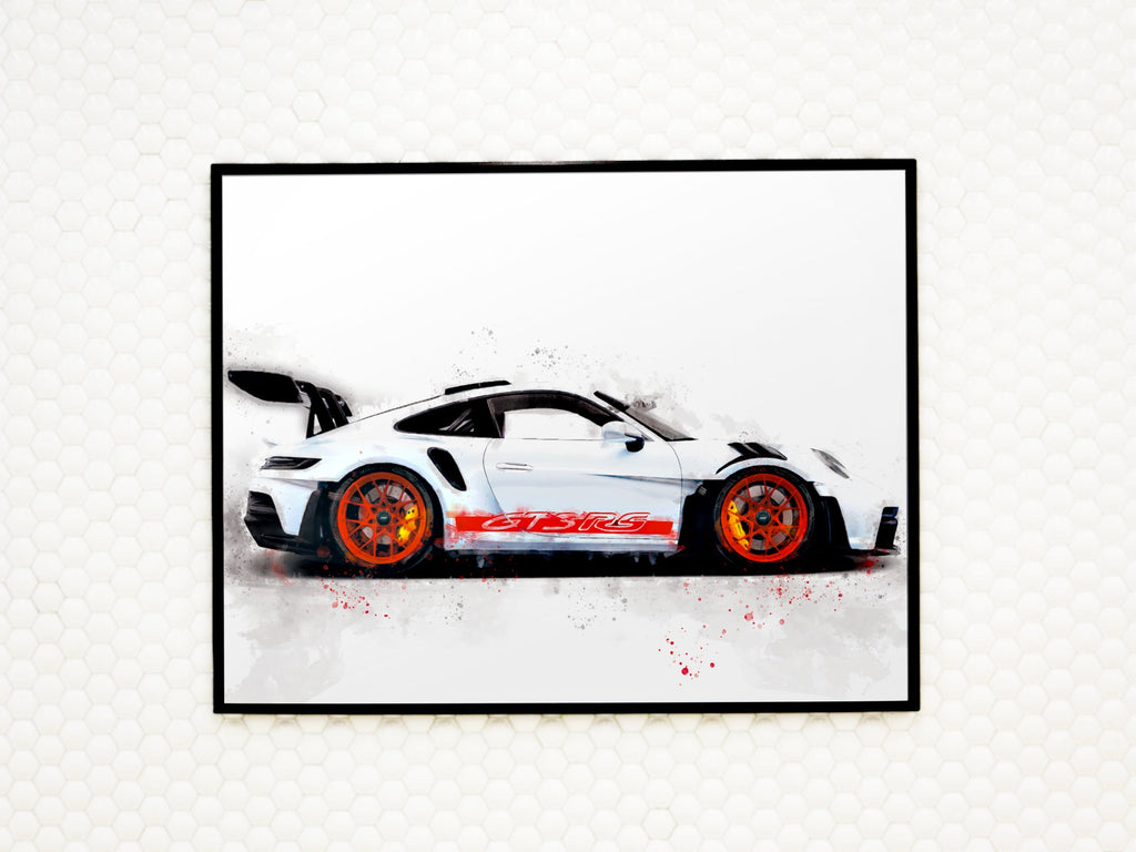Supercar wall art 911 GT3 RS Wall Art Print