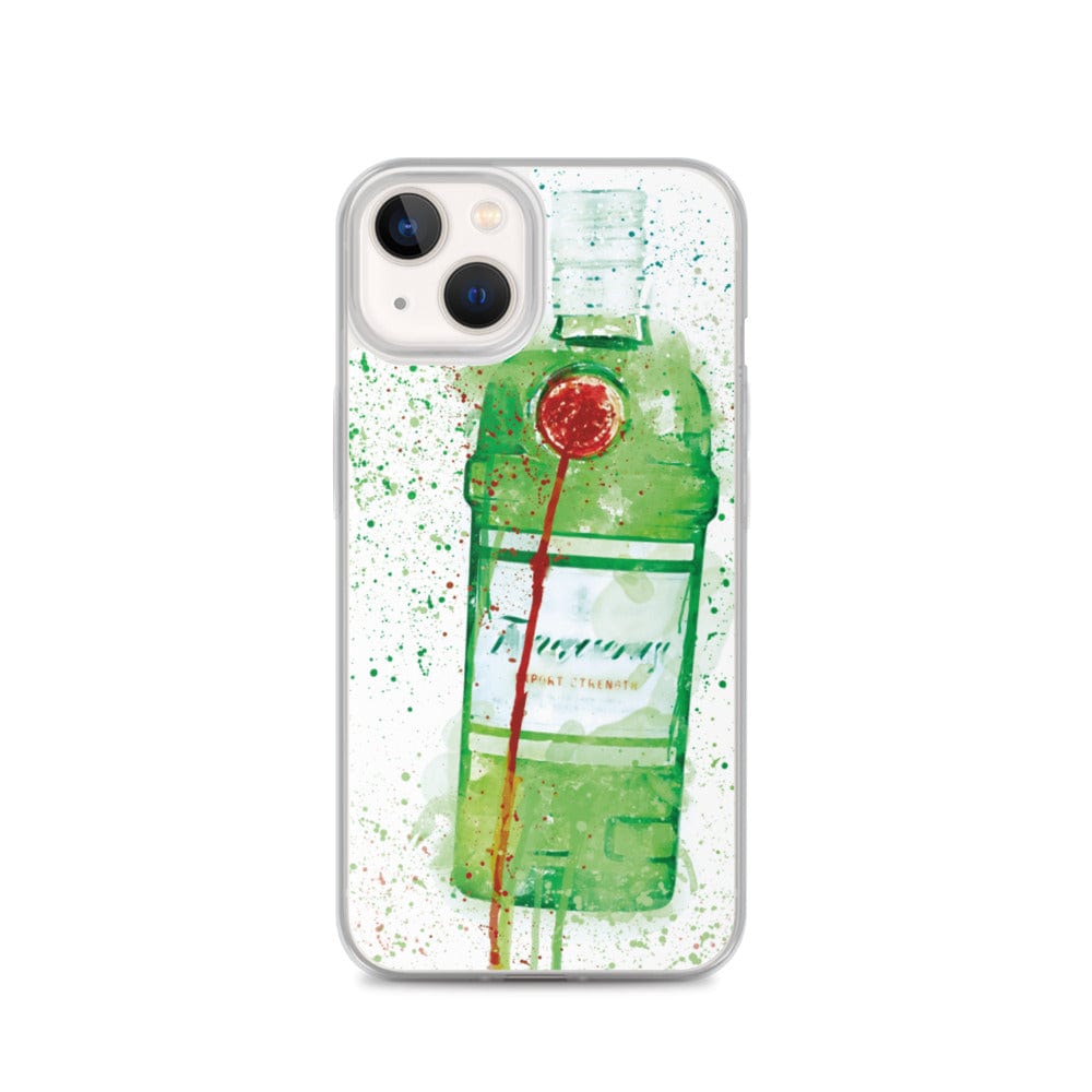 Woolly Mammoth Media Alcohol / Drinks iPhone Case iPhone 13 Green Gin Splatter Art iPhone Case Cover