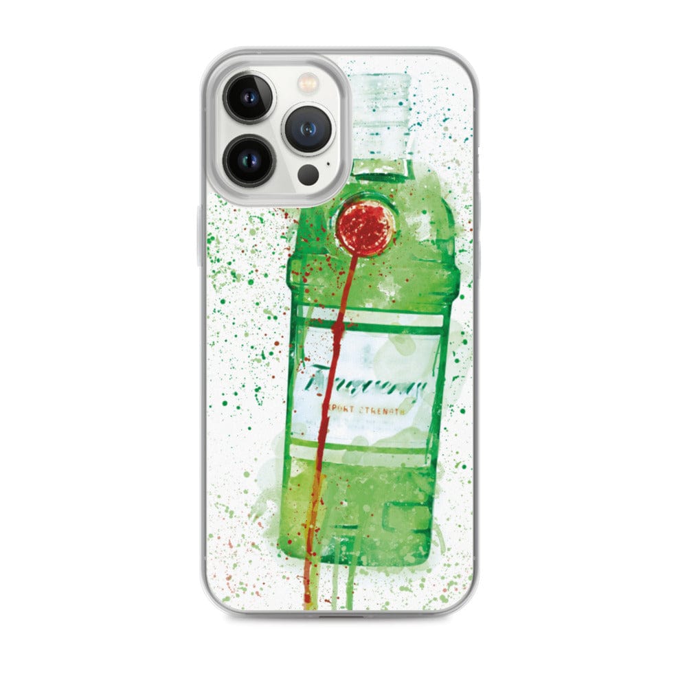 Woolly Mammoth Media Alcohol / Drinks iPhone Case iPhone 13 Pro Max Green Gin Splatter Art iPhone Case Cover