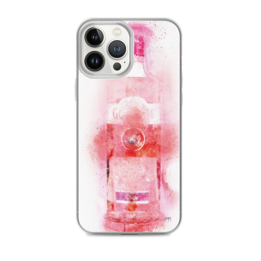 Woolly Mammoth Media Alcohol / Drinks iPhone Case iPhone 13 Pro Max Pink Gin splatter art iPhone Mobile Phone Case cover