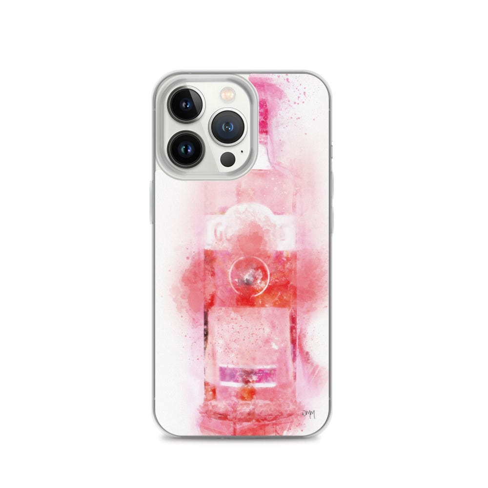 Woolly Mammoth Media Alcohol / Drinks iPhone Case iPhone 13 Pro Pink Gin splatter art iPhone Mobile Phone Case cover