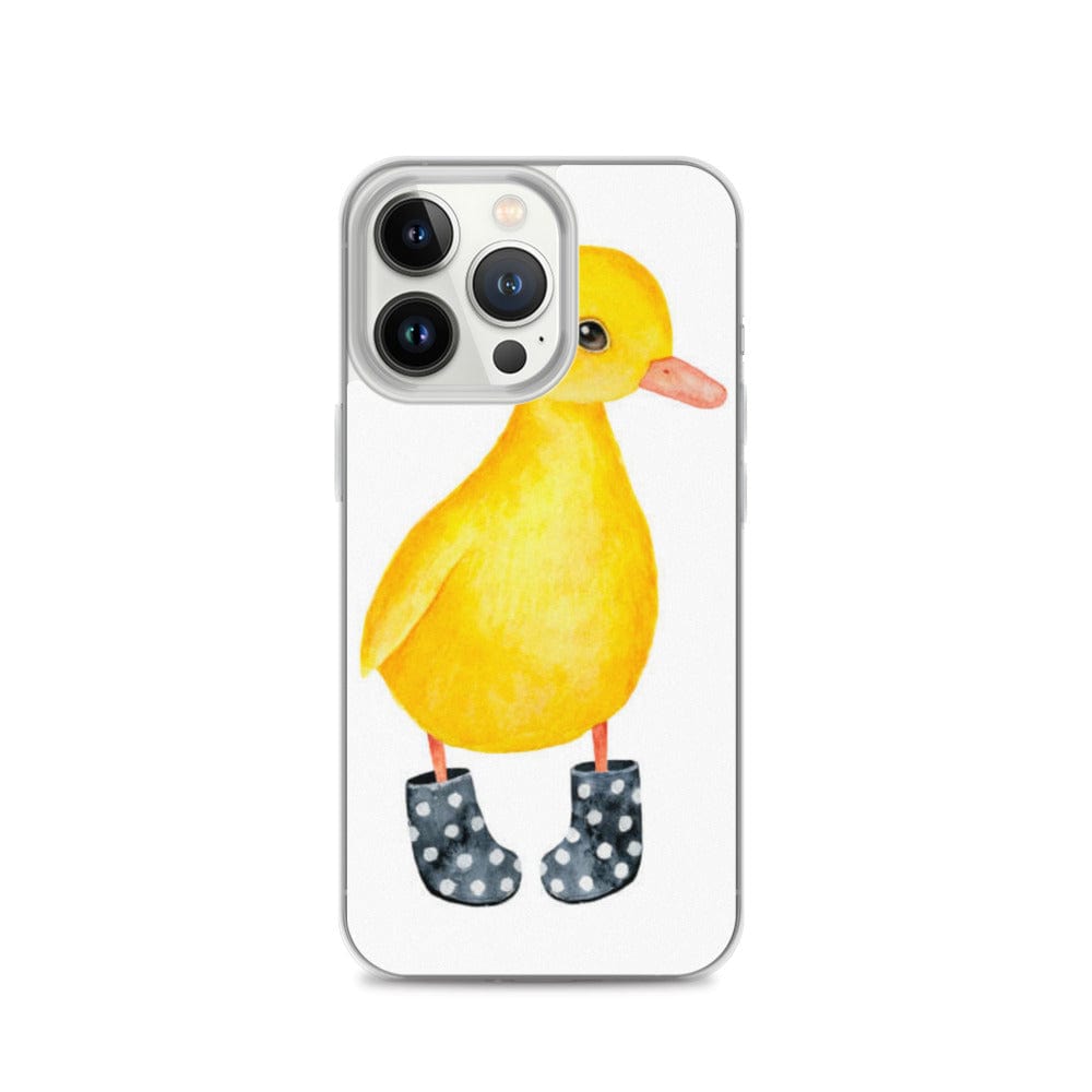 Woolly Mammoth Media Animal Art iPhone 13 Pro Cute Duckling in Wellies iPhone Case