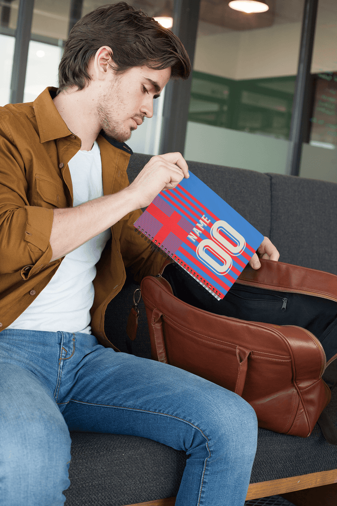 Barcelona FC Personalised Football Notebook freeshipping - Woolly Mammoth Media