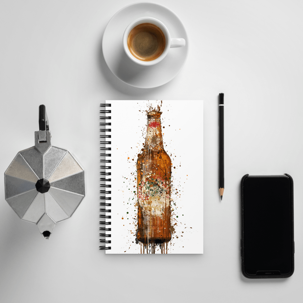 Beer bottle Art Notebook freeshipping - Woolly Mammoth Media