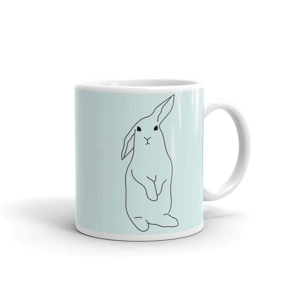 Bunny Rabbit Line Art Mug freeshipping - Woolly Mammoth Media