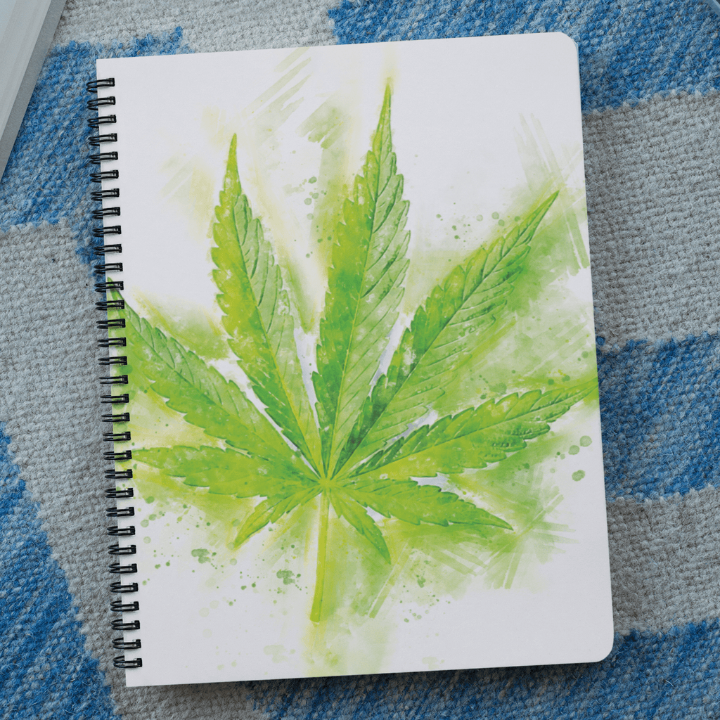 Cannabis Leaf Art Notebook freeshipping - Woolly Mammoth Media