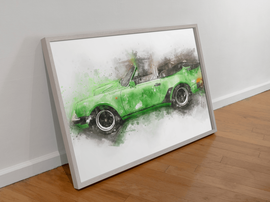911 Big classic car framed wall art print