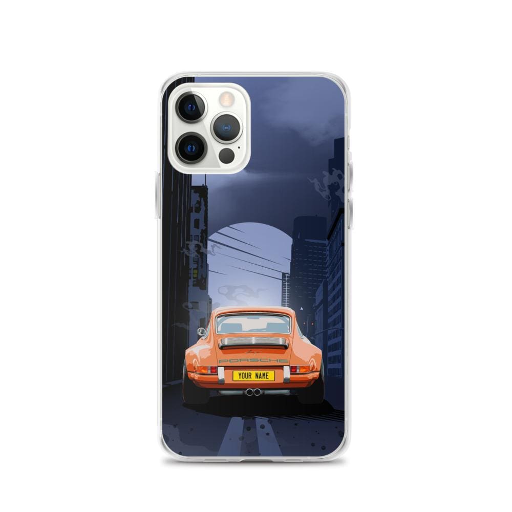 911 iPhone Case Cover ORANGE - With custom name license plate. freeshipping - Woolly Mammoth Media