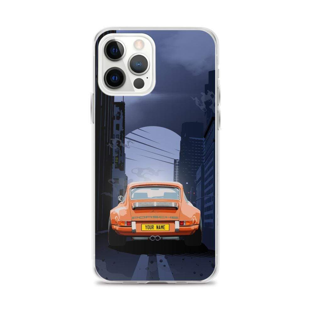 911 iPhone Case Cover ORANGE - With custom name license plate. freeshipping - Woolly Mammoth Media