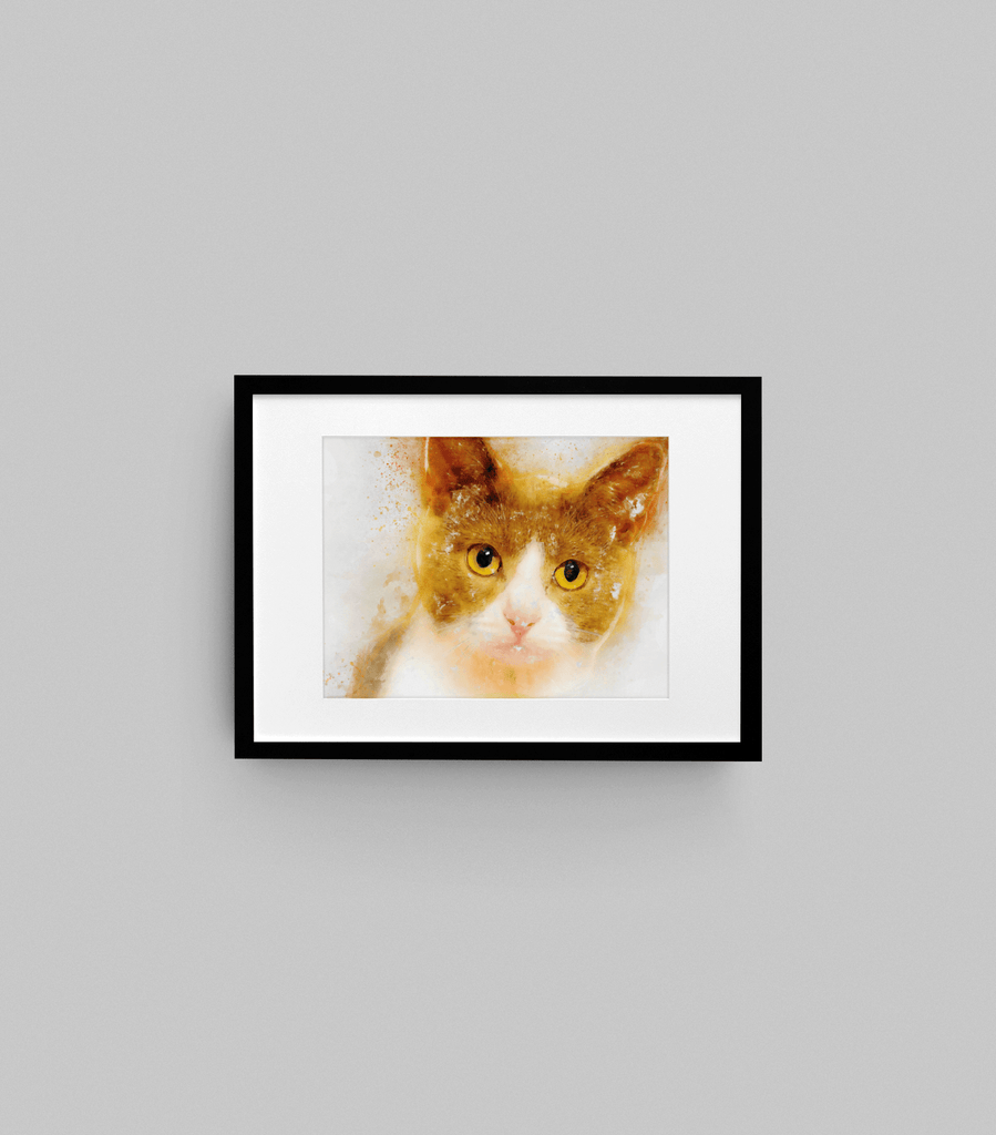 Cheeto the Cat Kitten Wall Art Print | Animal Artwork freeshipping - Woolly Mammoth Media