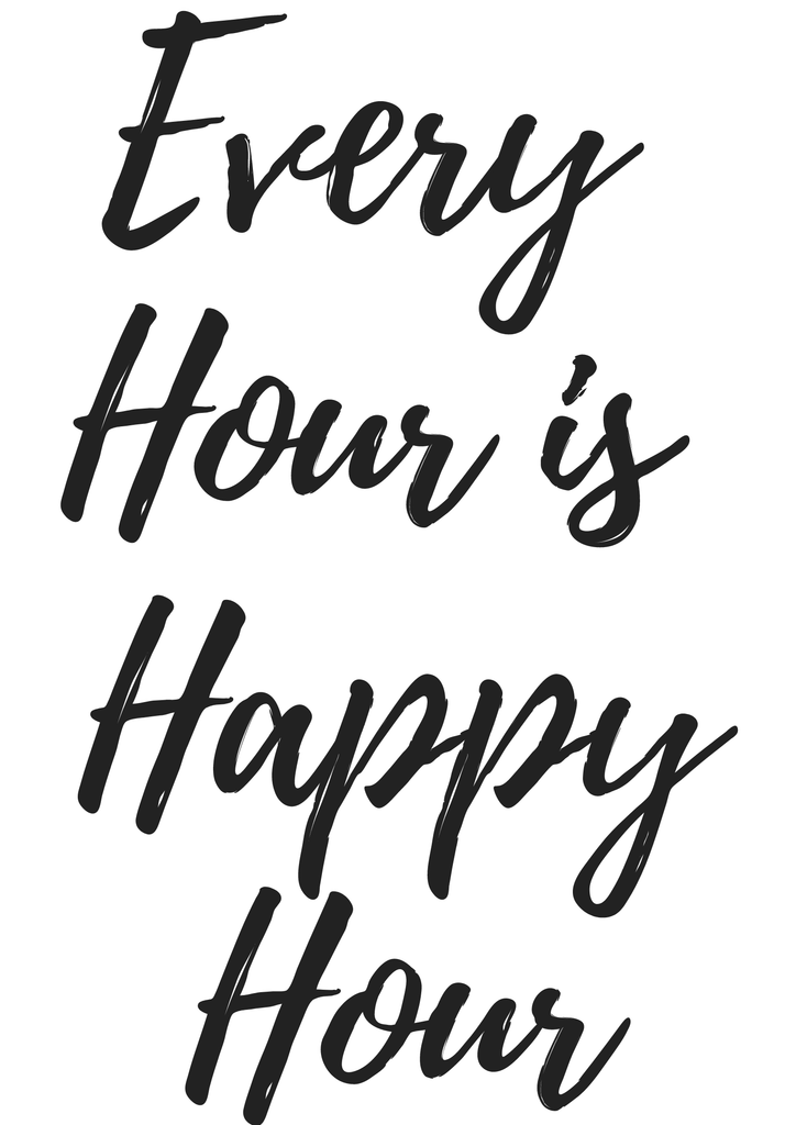 Every Hour is Happy Hour set of 2 wall art prints freeshipping - Woolly Mammoth Media