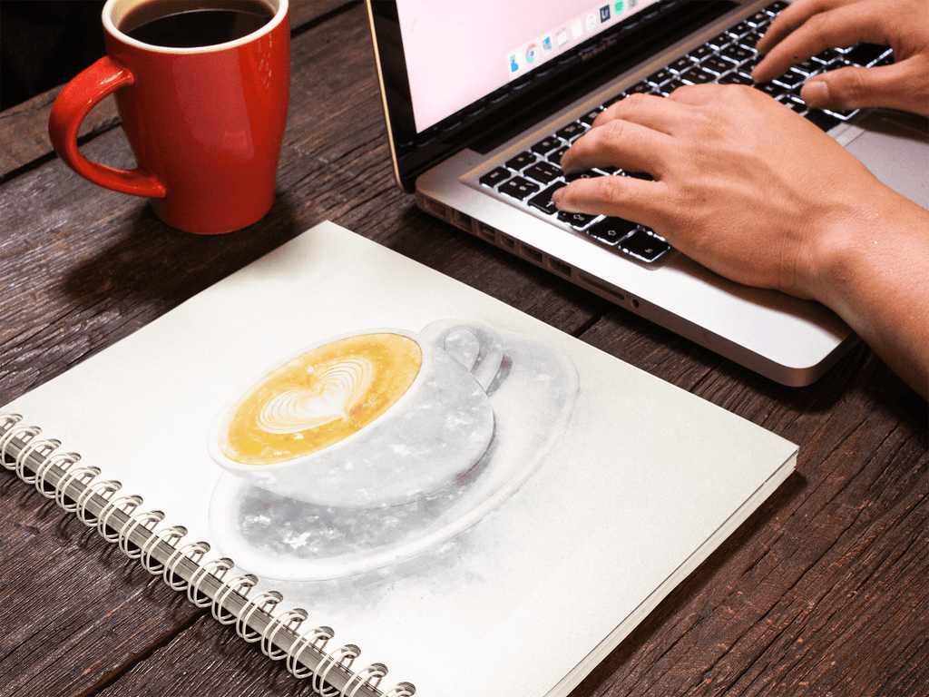 Flat White Coffee Art Notebook freeshipping - Woolly Mammoth Media