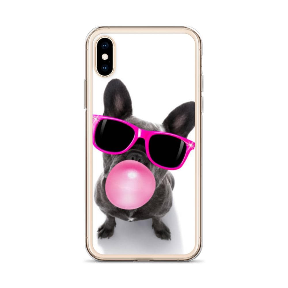 French Bulldog Bubblegum and Sunglasses iPhone Case Cover freeshipping - Woolly Mammoth Media
