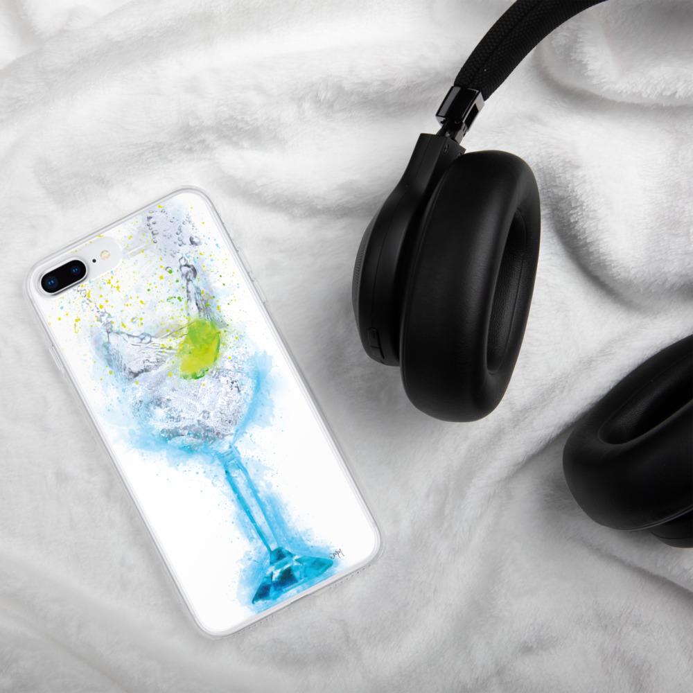 Gin and Tonic Glass iPhone Splatter Art Case Cover