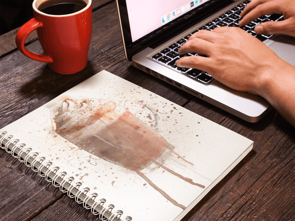 Hot Chocolate Art Notebook freeshipping - Woolly Mammoth Media