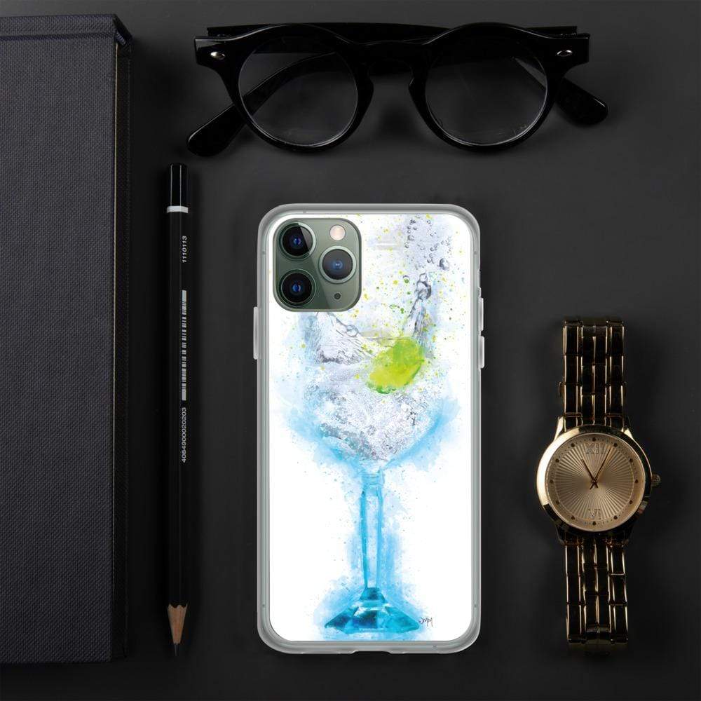 Gin and Tonic Glass iPhone Splatter Art Case Cover freeshipping - Woolly Mammoth Media