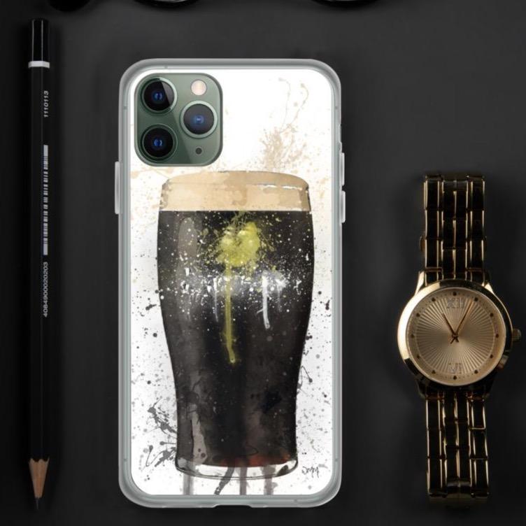 Stout Pint Glass iPhone case Cover Guinness freeshipping - Woolly Mammoth Media