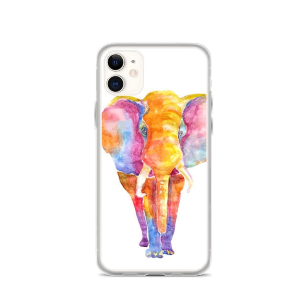 Vibrant Elephant colourful Art iPhone Case Cover Animal Wildlife freeshipping - Woolly Mammoth Media