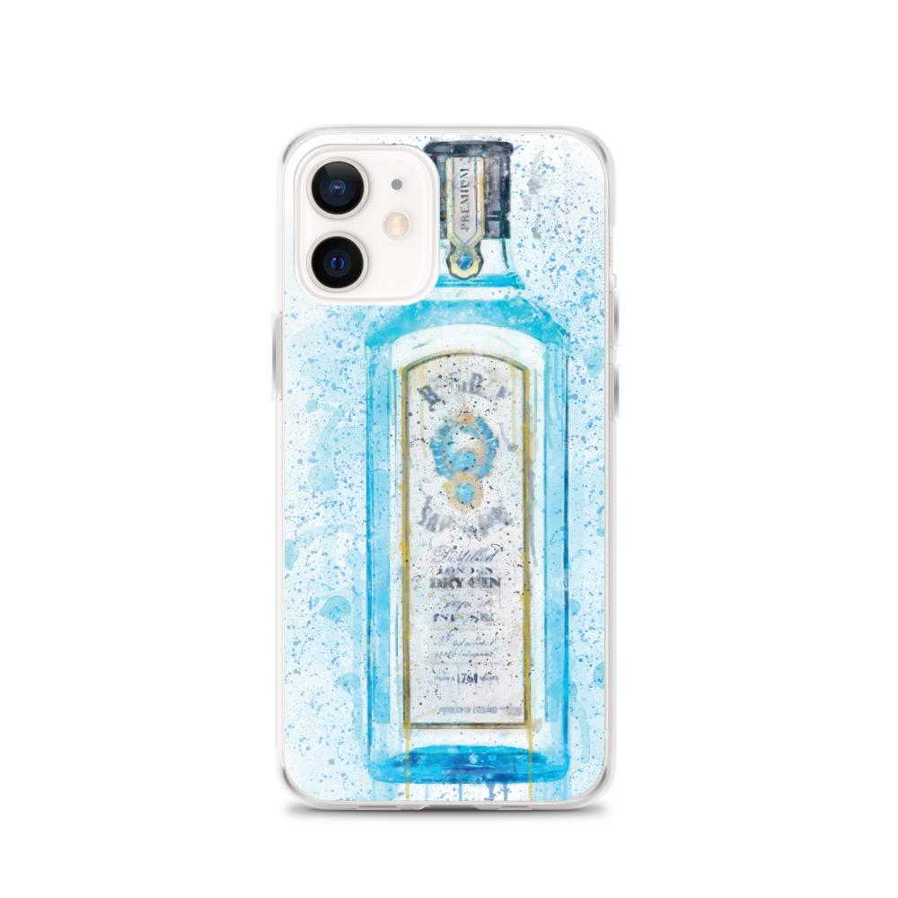 Blue Gin Bottle iPhone Case Cover freeshipping - Woolly Mammoth Media