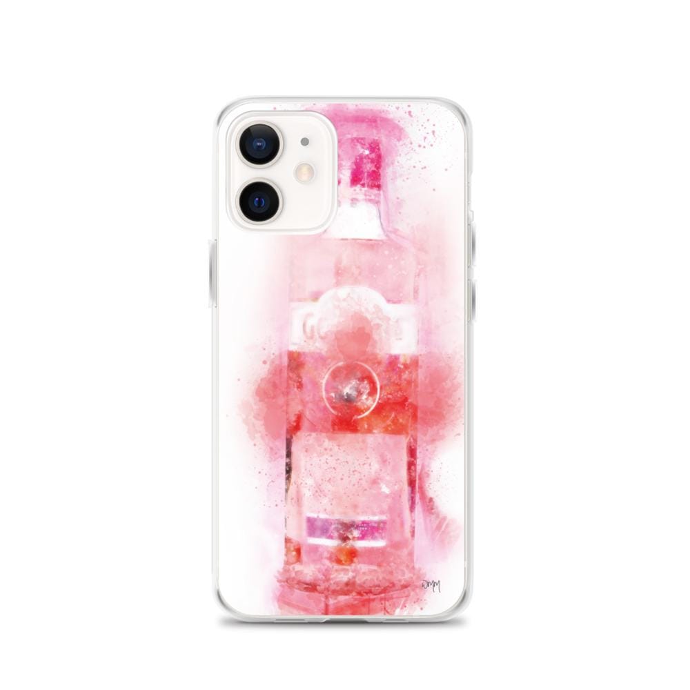 Pink Gin splatter art iPhone Mobile Phone Case cover freeshipping - Woolly Mammoth Media