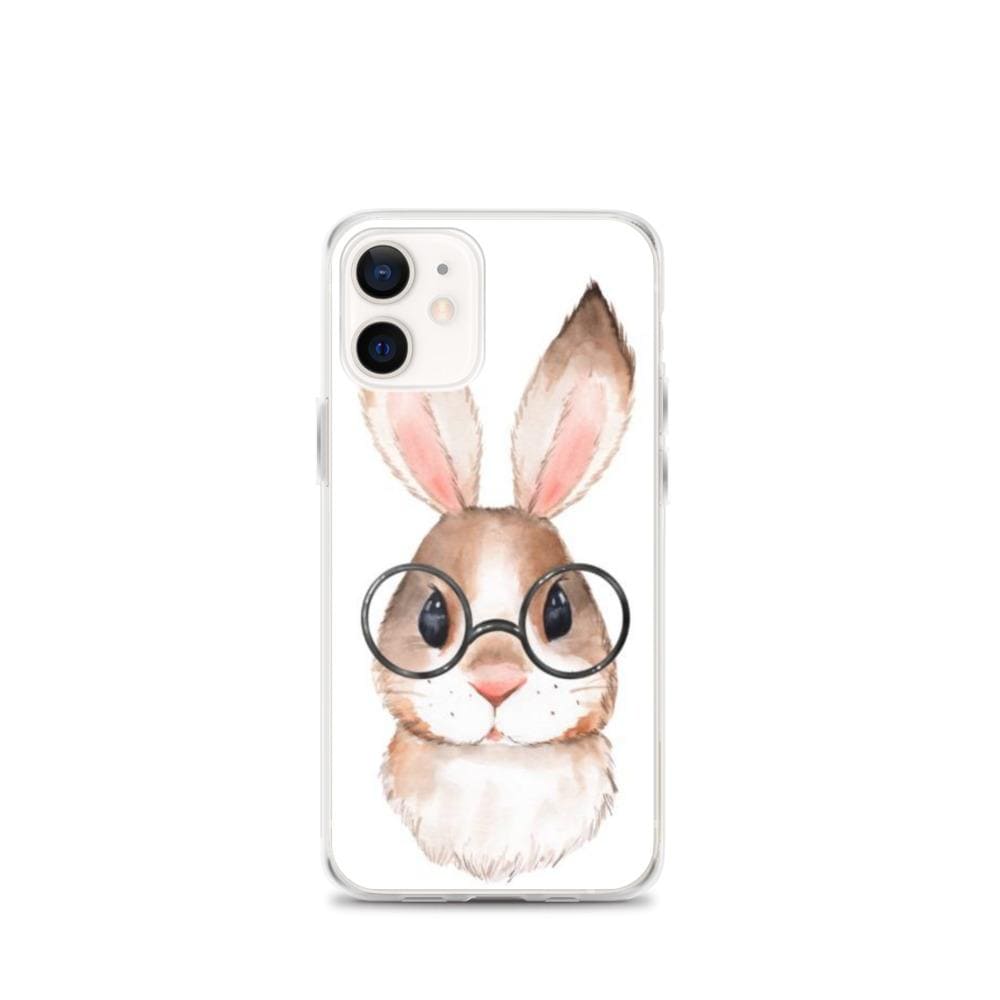 Rabbit in glasses iPhone Case CUTE freeshipping - Woolly Mammoth Media