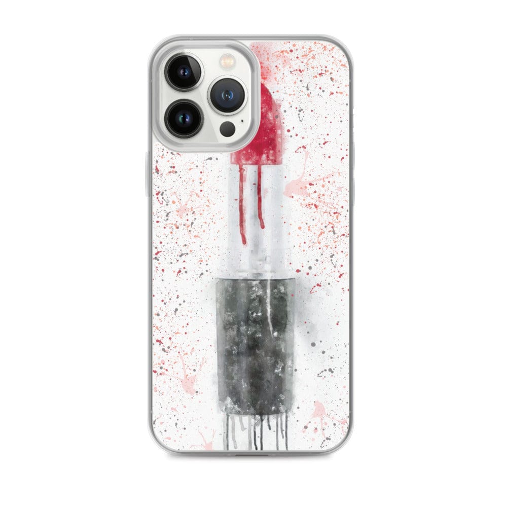 Woolly Mammoth Media iPhone 13 Pro Max Red Lipstick Art iPhone Case Cover