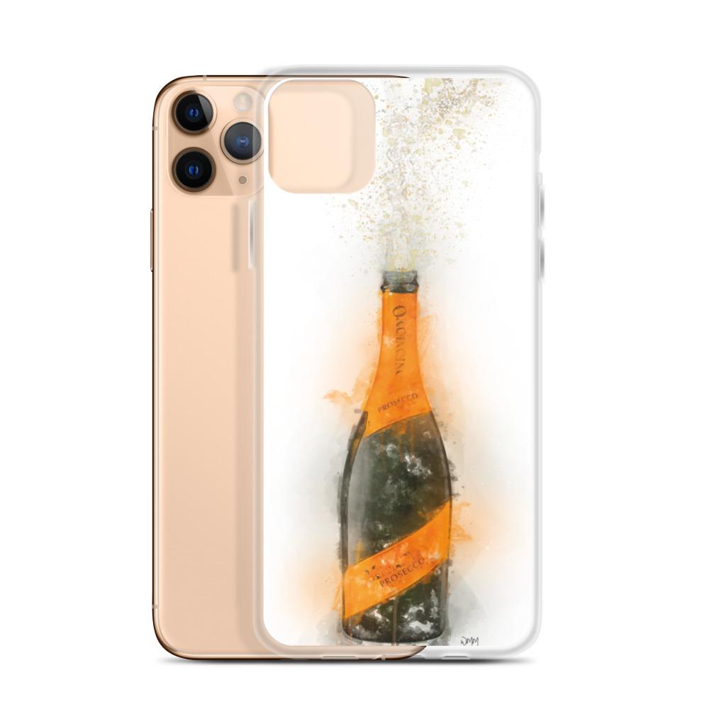 Prosecco Bottle iPhone Splatter Art Case Cover freeshipping - Woolly Mammoth Media