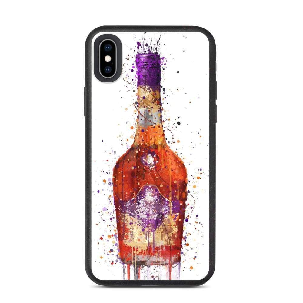 Brandy Cognac Bottle Biodegradable iPhone case cover freeshipping - Woolly Mammoth Media