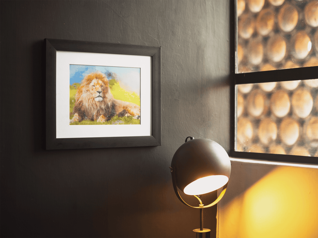 Lion 'Luther' Wall art print freeshipping - Woolly Mammoth Media