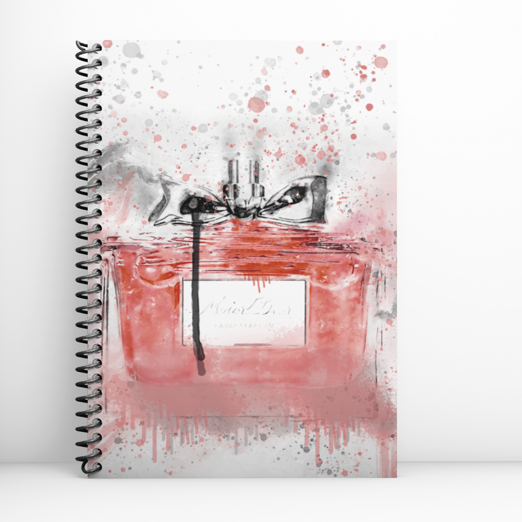 Miss Pink Perfume Art Notebook freeshipping - Woolly Mammoth Media