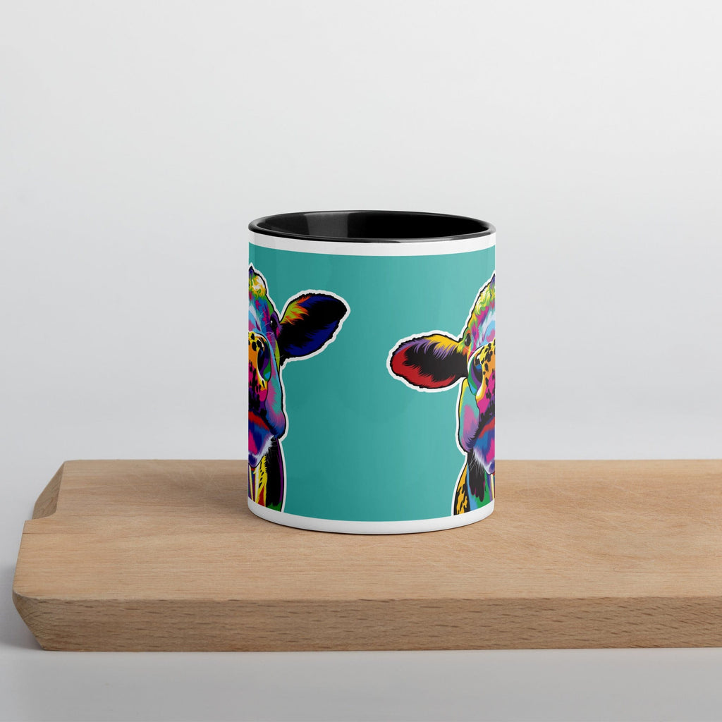 Woolly Mammoth Media Moo-rifically Colourful cow mug