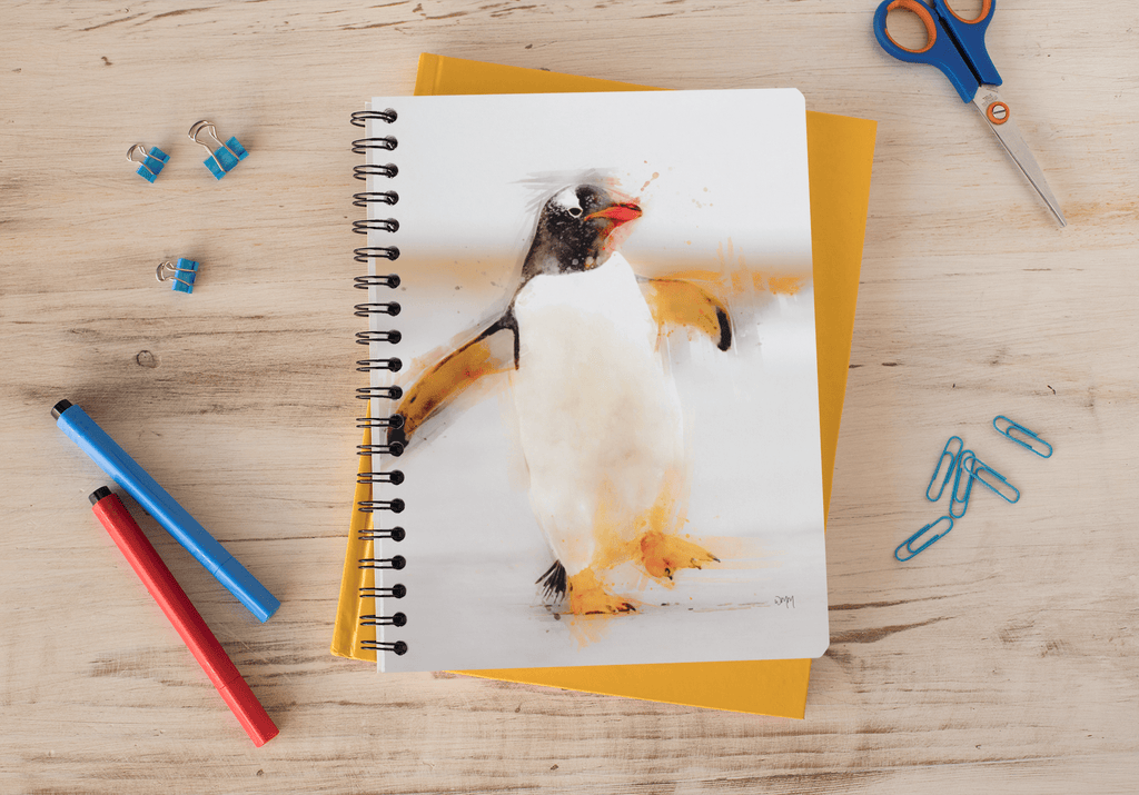 Penguin Art Notebook 'Waddles'  - Woolly Mammoth Media