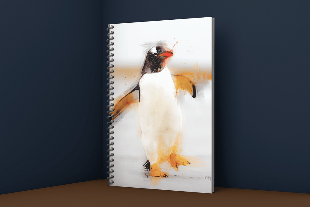 Penguin Art Notebook 'Waddles' freeshipping - Woolly Mammoth Media