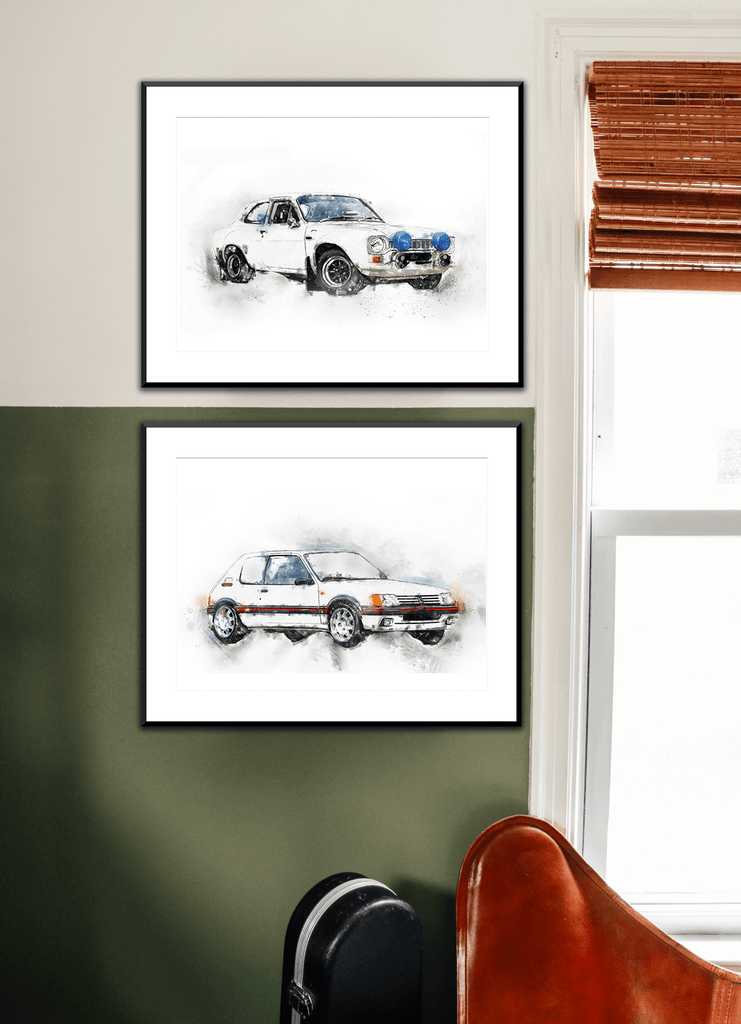 205 GTi Wall Art Print freeshipping - Woolly Mammoth Media