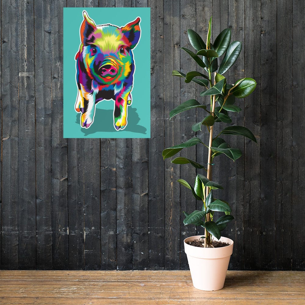 Woolly Mammoth Media Pig Wall Art Print