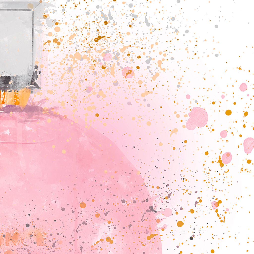 Pink Pastel Perfume Wall Art Print freeshipping - Woolly Mammoth Media