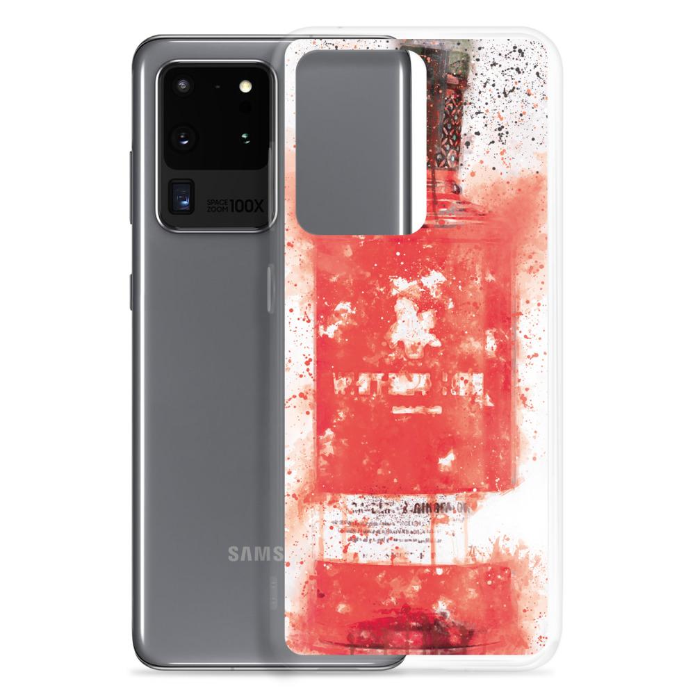 Raspberry Red Gin Splatter Art Samsung Case Cover freeshipping - Woolly Mammoth Media