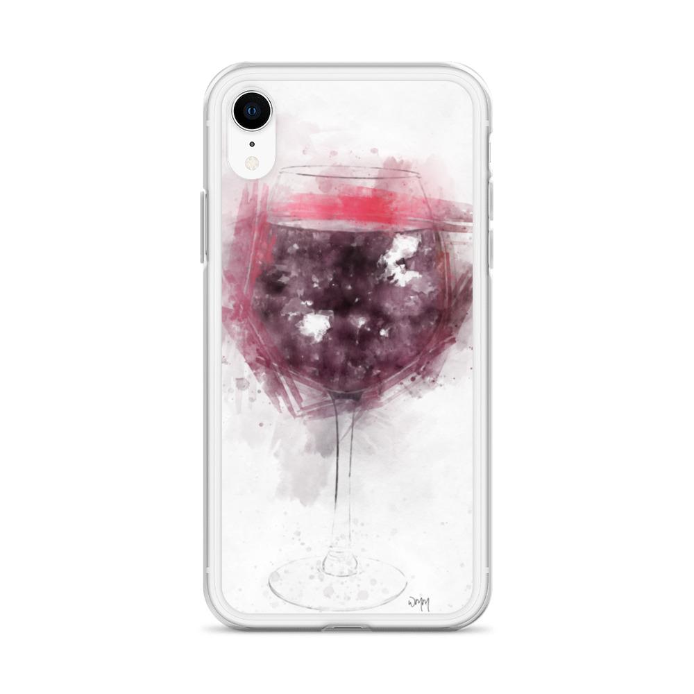 Red Wine Glass iPhone Case Cover freeshipping - Woolly Mammoth Media