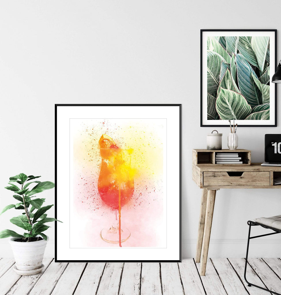 Sex on the Beach Glass Cocktail Wall Art Print freeshipping - Woolly Mammoth Media