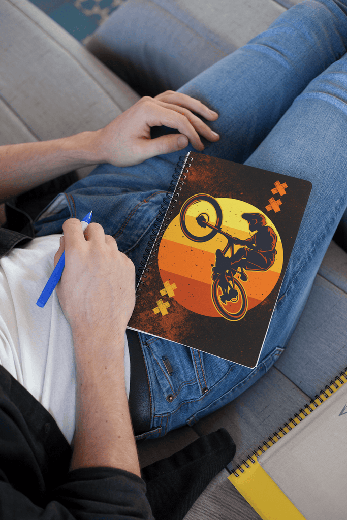 BMX Bike Art Notebook - A5 Lined Notebook